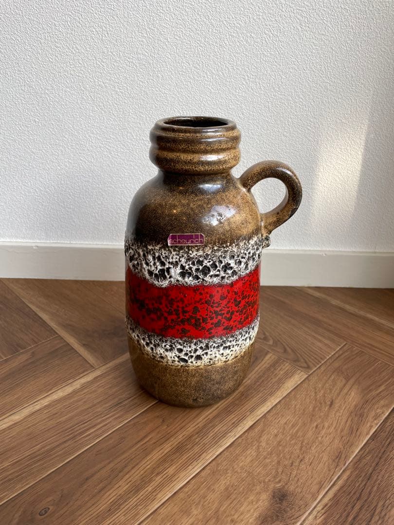 ヴィンテージフラワーベース　ファットラバ　FAT LAVA 約26.5cm