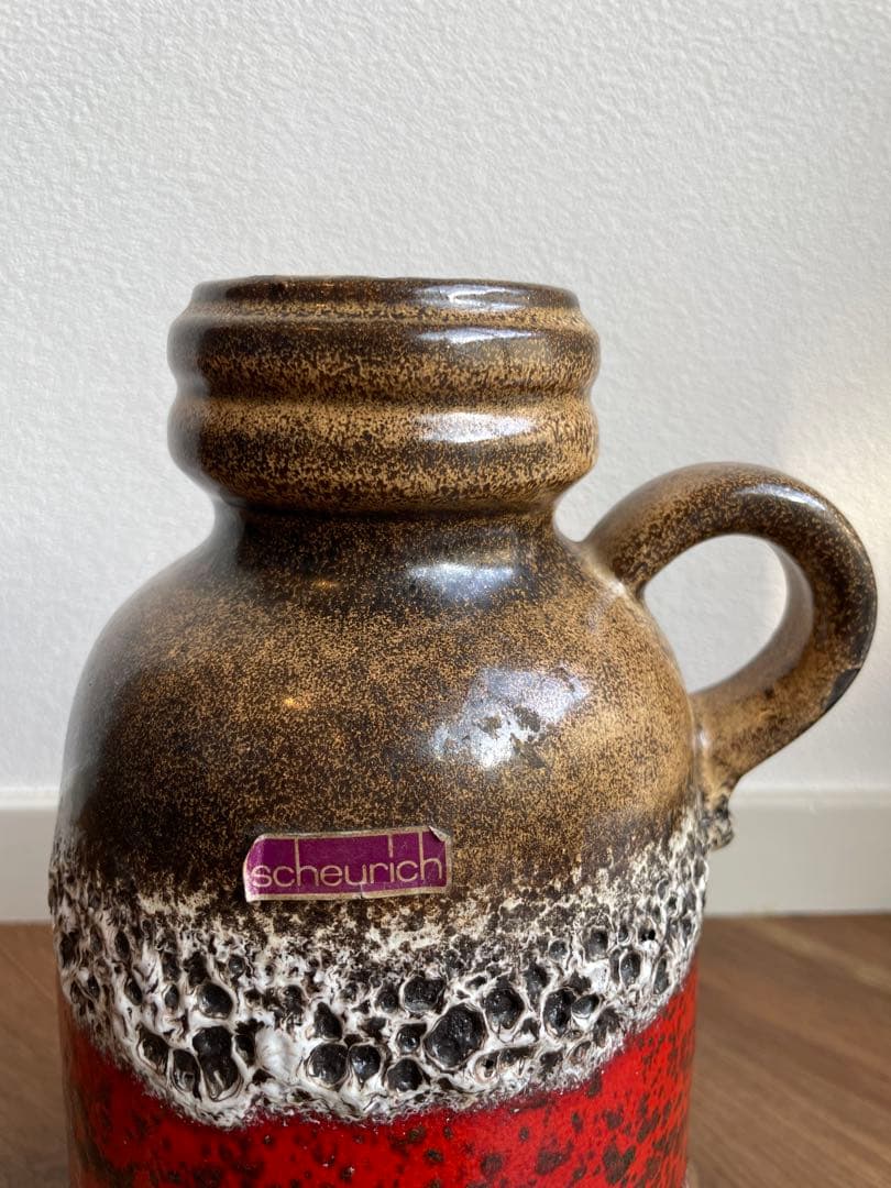 ヴィンテージフラワーベース　ファットラバ　FAT LAVA 約26.5cm