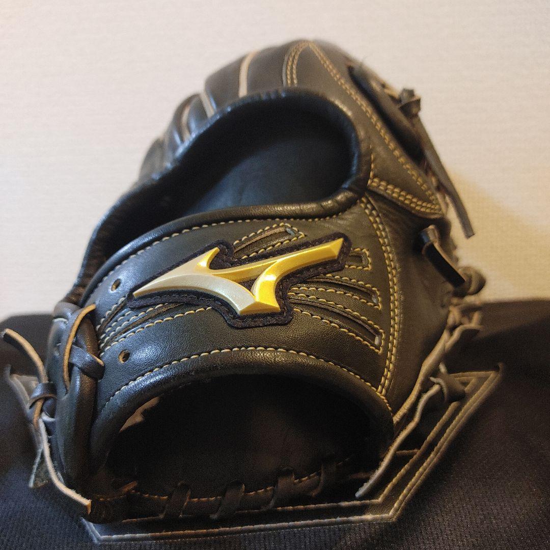 ミズノ グローバルエリート Lシリーズ 右投げ 外野 軟式グローブ　ブラック