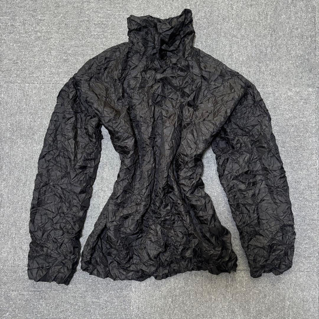 ISSEY MIYAKE イッセイミヤケ シワ加工 カットソー ハイネック M