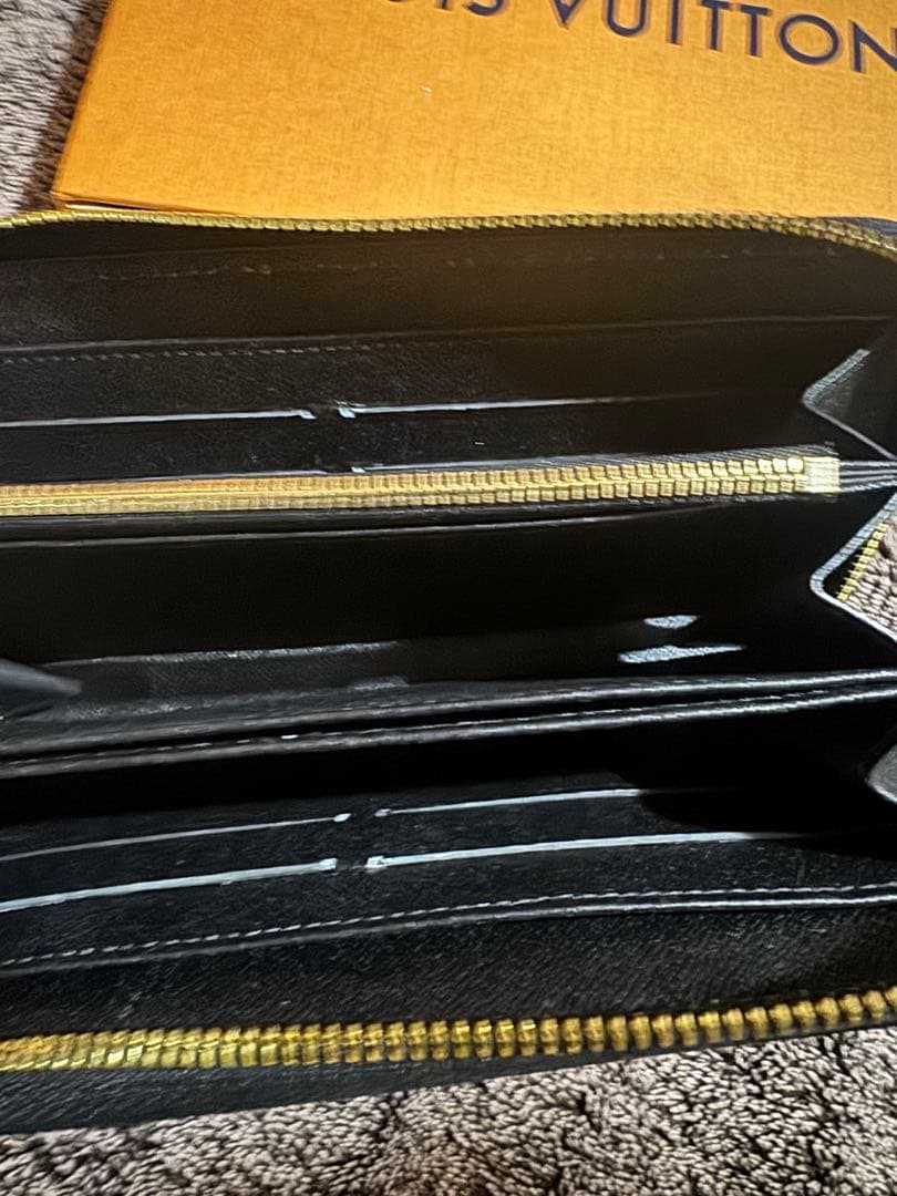 LOUIS VUITTON 長財布 ブラック/ブルー　メンズ
