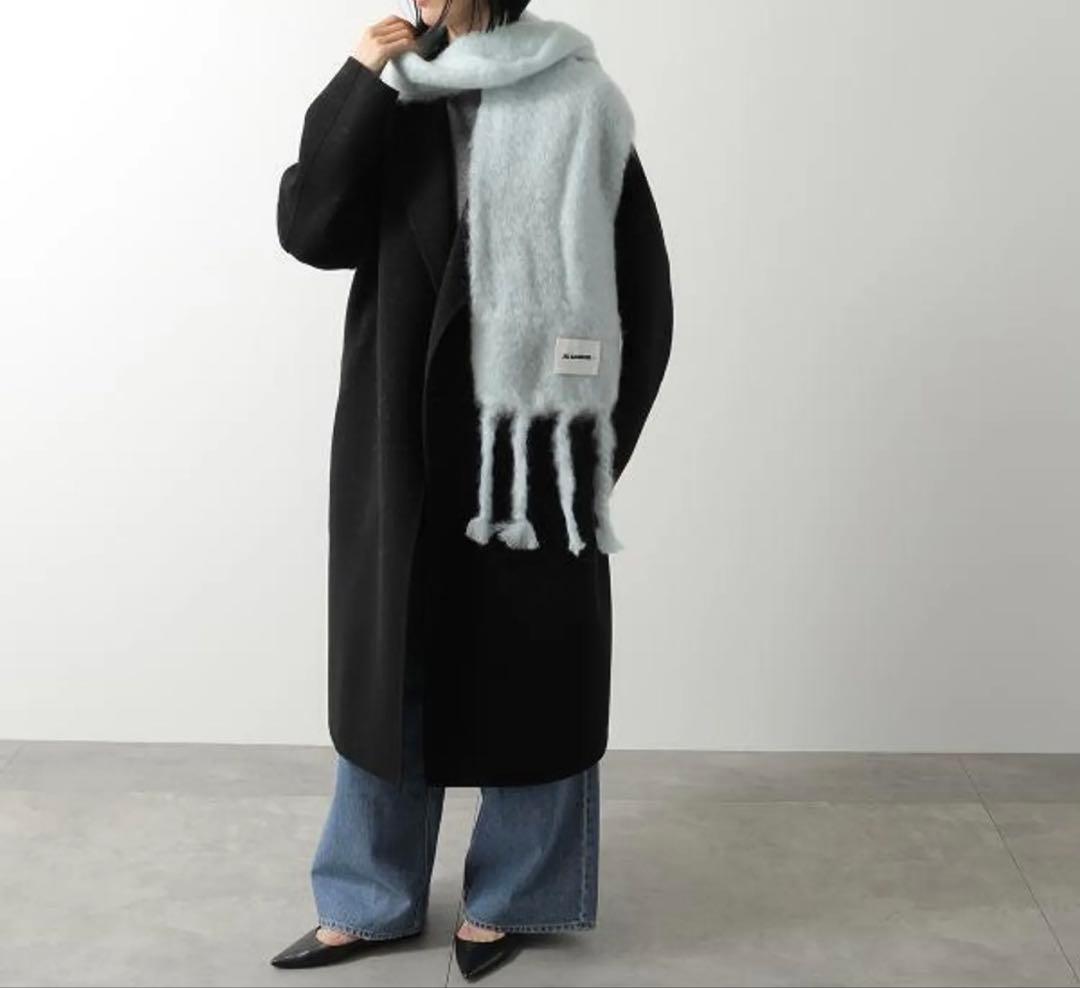 JIL SANDER ライトブルー マフラー