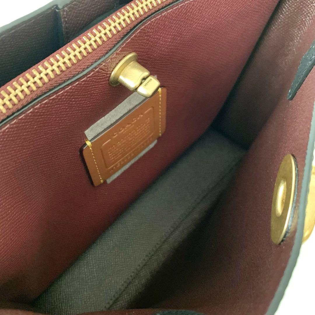 【COACH】コーチ　ウィロウ　トート　24 ブラック　黒　新品　トートバッグ