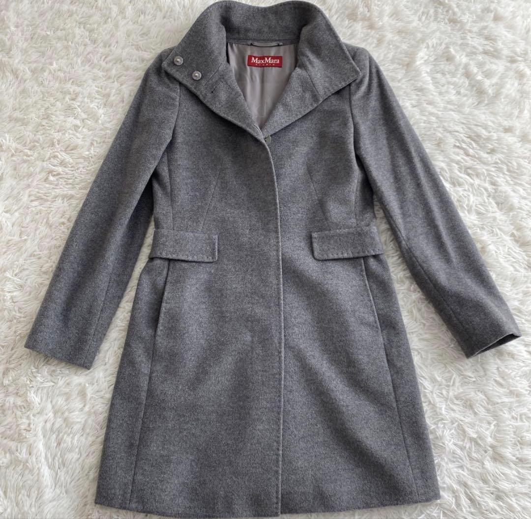 美品　38サイズ　MaxMara Studio コート ロング丈　3Way 灰色