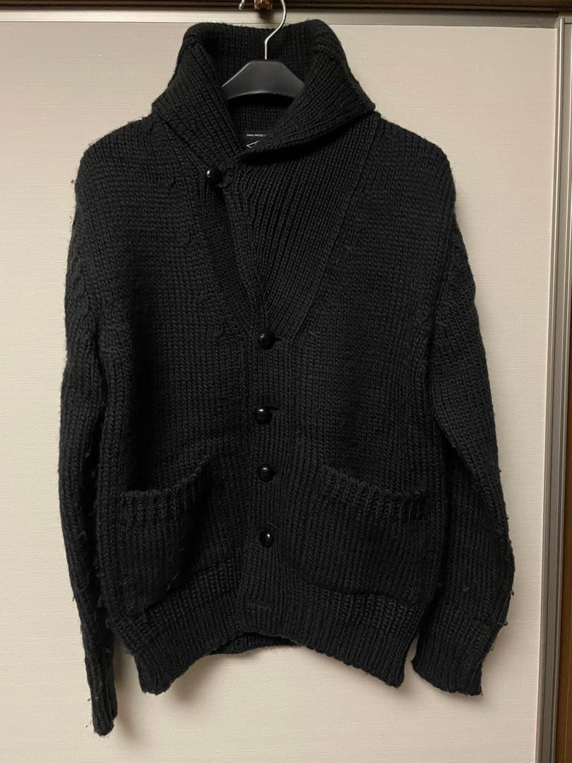 whiteline ローゲージニットカーディガン　カウチン ウール　ジャケット