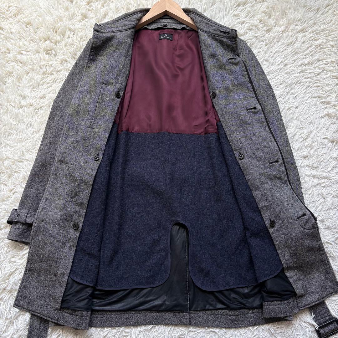 美品✨ポールスミス トレンチコート 2way ライナー ベルト ツイード L2