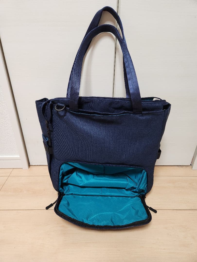 収納 アレンジ ボックス トートバッグ ネイビー KABAG ADDRESS