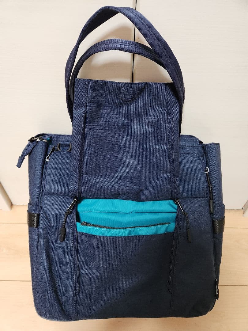 収納 アレンジ ボックス トートバッグ ネイビー KABAG ADDRESS