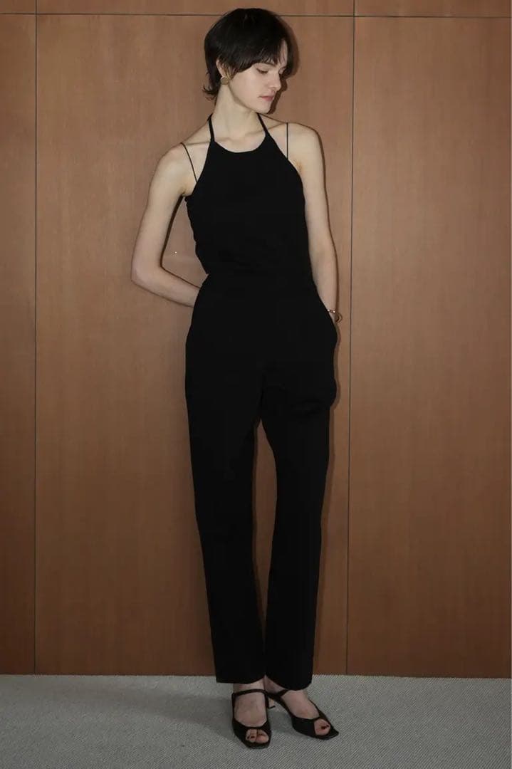 サロペット・オーバーオール・オールインワン CLANE HALTER NECK KNIT ALL IN ONE