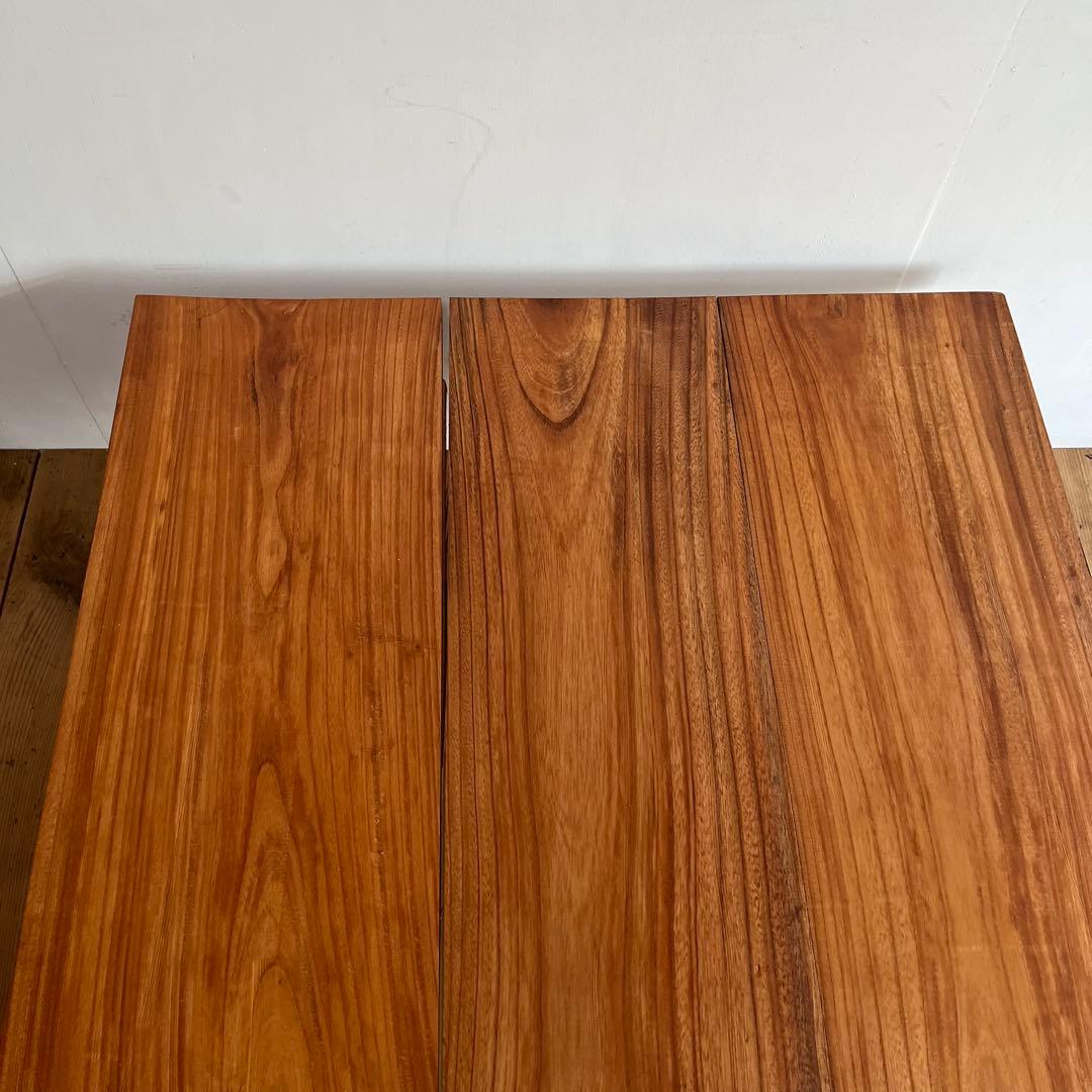 アンティーク 総欅材 ケヤキ ローテーブル 希少 無垢材 ②