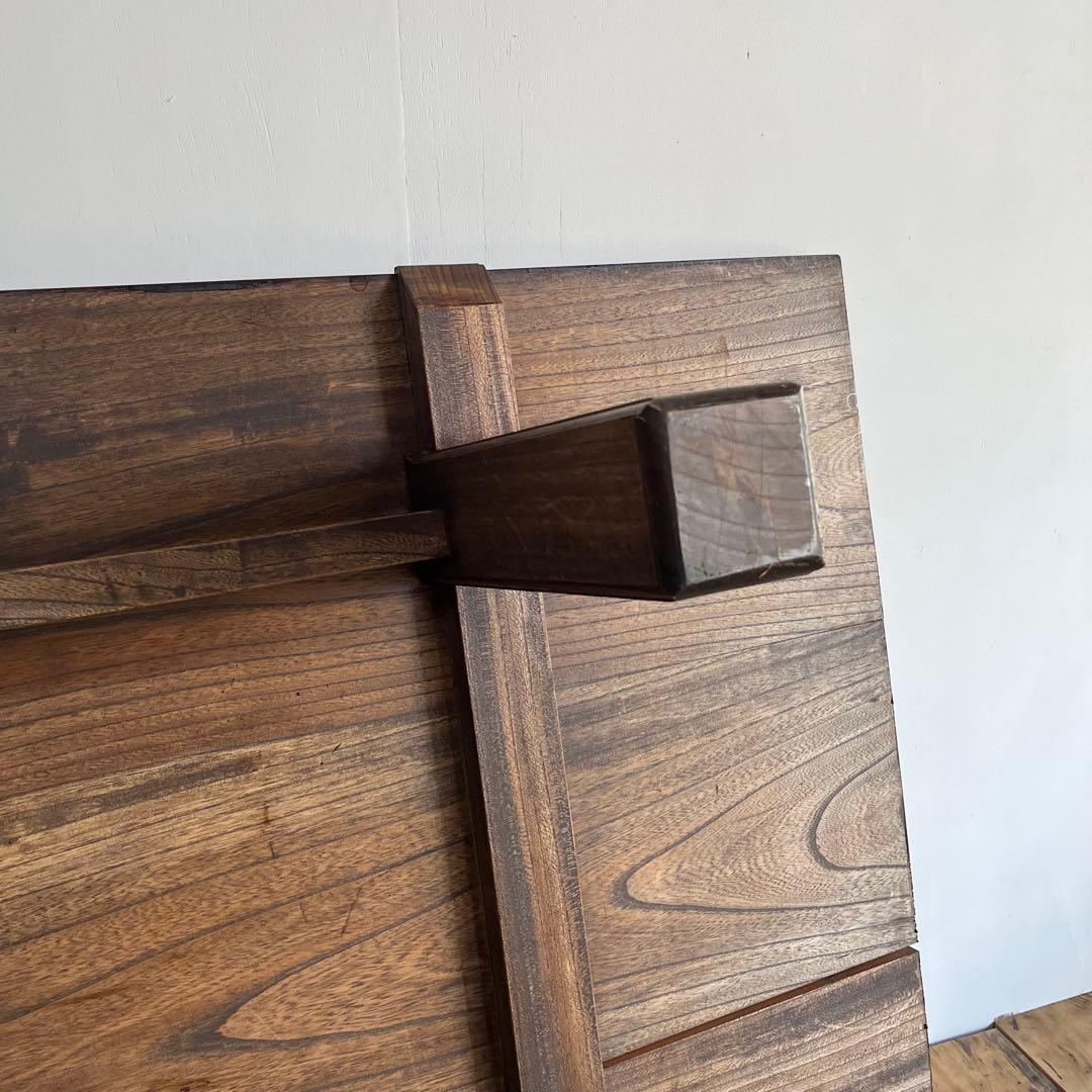 アンティーク 総欅材 ケヤキ ローテーブル 希少 無垢材 ②