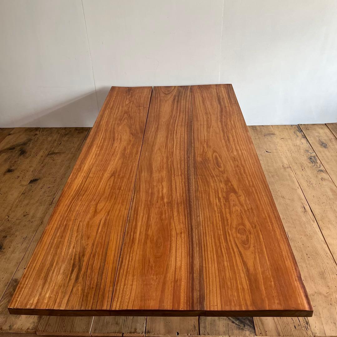 アンティーク 総欅材 ケヤキ ローテーブル 希少 無垢材 ②