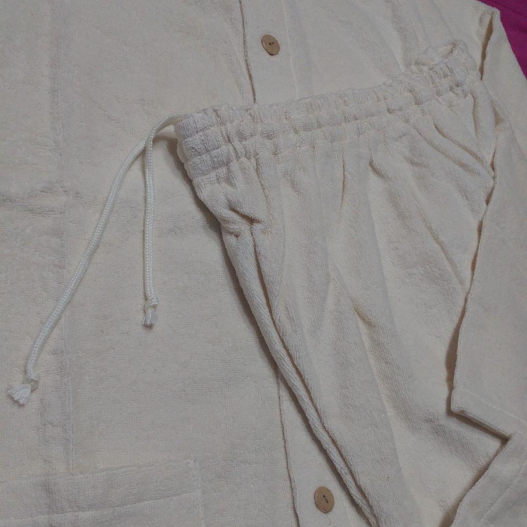 【値引】新品【国産】オーガニックコットン　パジャマ上下　今治タオル送料無料