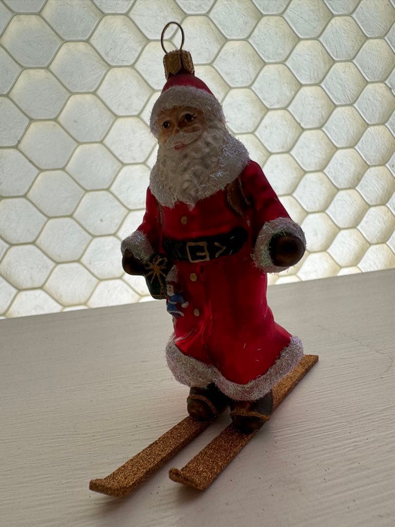 クリスマスオーナメント　スキーサンタクロース　アッシュペーフランス