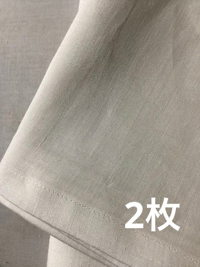 近江麻ラミー高級ワイシャツ生地シーツ220×160 2枚