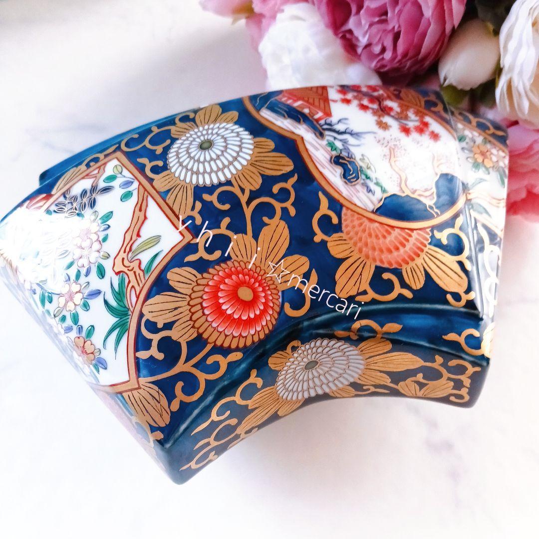 【激レア・稀少】賞美堂 其泉 琳派古伊万里様式 金襴手 蓋物 陶箱