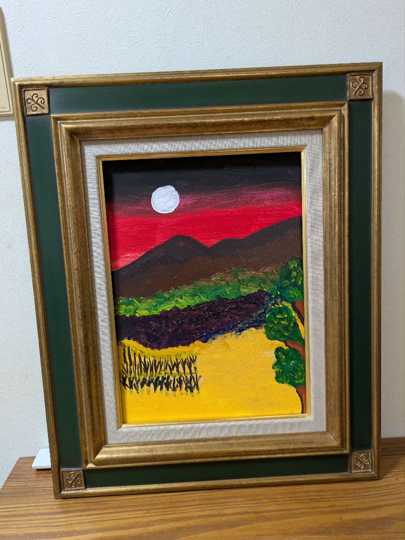 風景画 　うつろいの秋　アクリル　F4サイズ 一点物