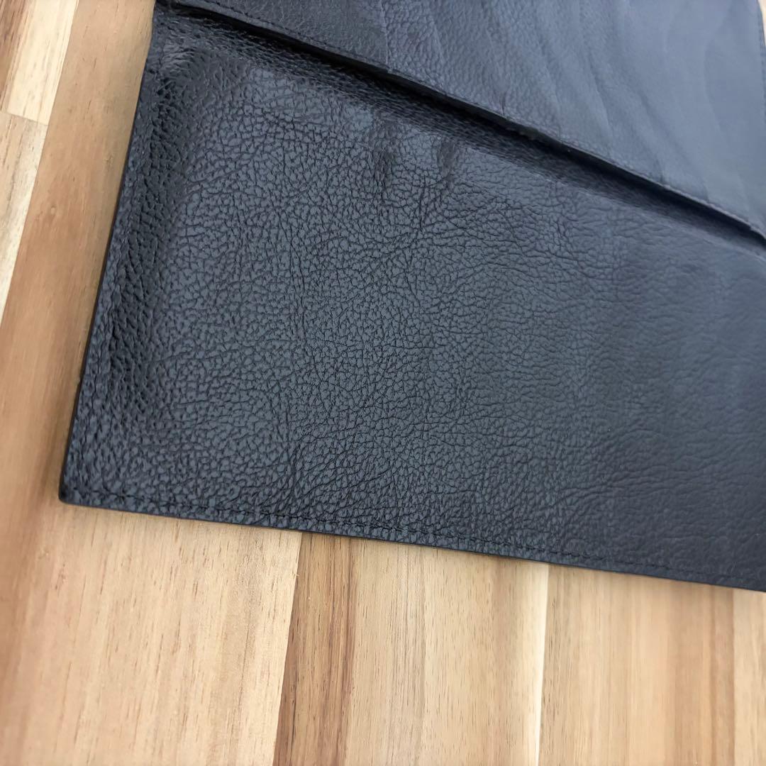 【ILBISONTE】イルビゾンテ　レザー　ロゴ刻印　長財布