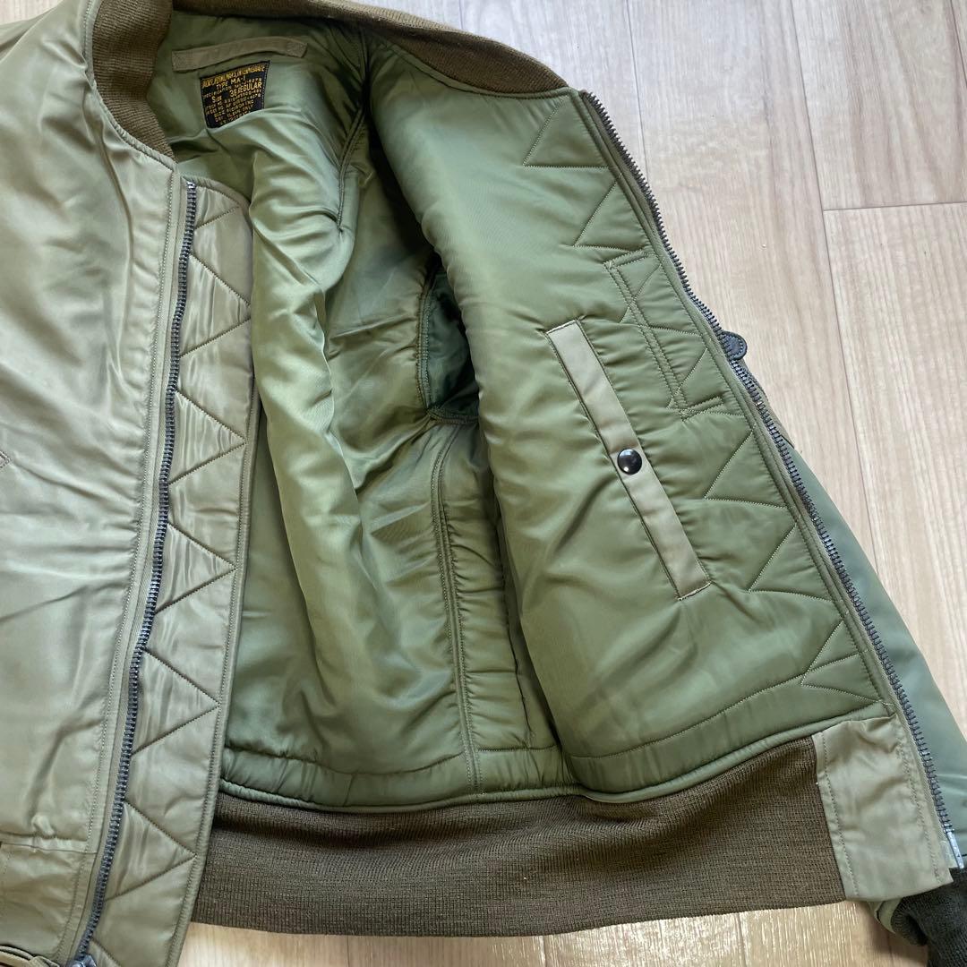 !最終値下げ!希少BUZZ RICKSON'SバイカラーバズリクソンズMA-1