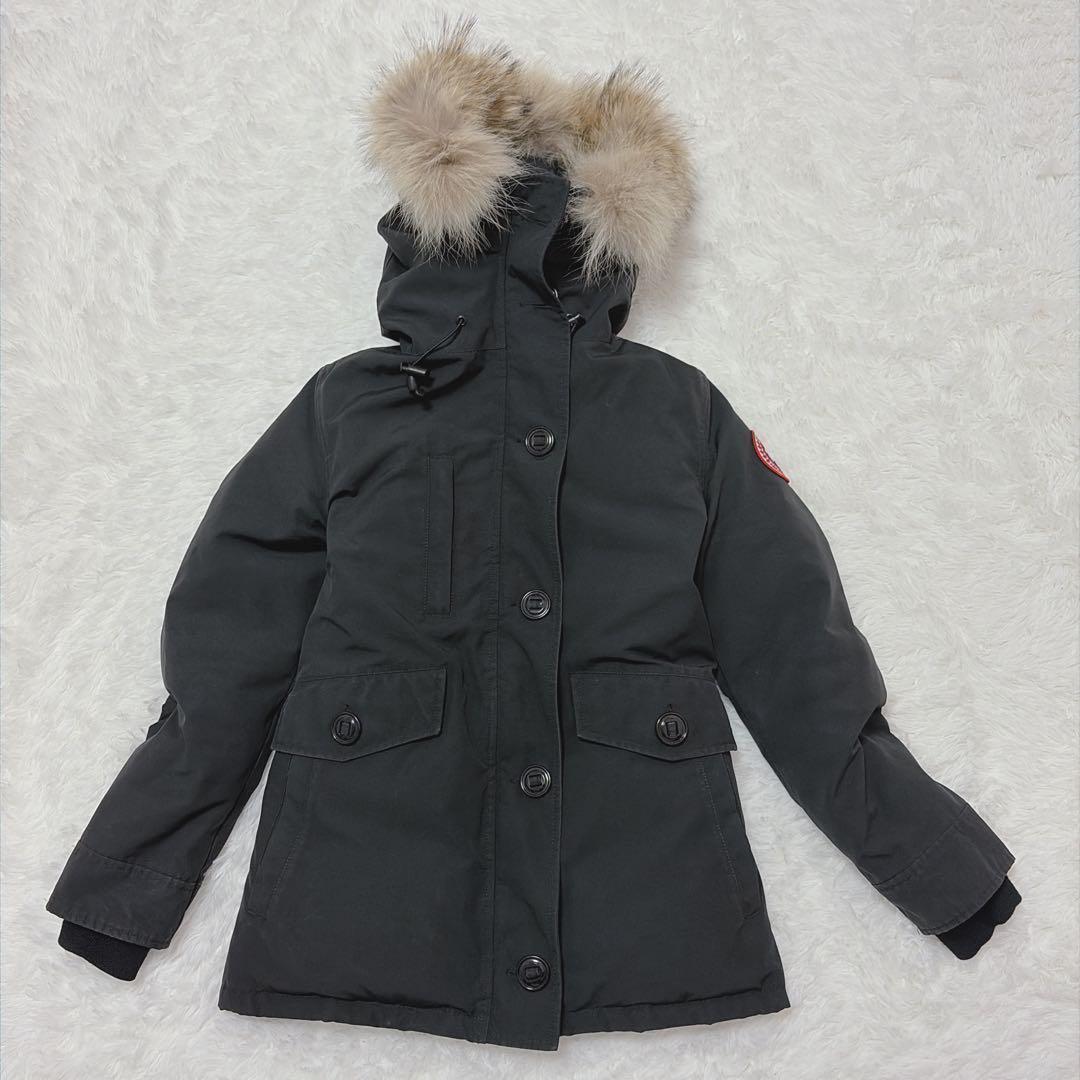 良品 カナダグース シャーロットパーカー ブラック ダウンジャケット 831