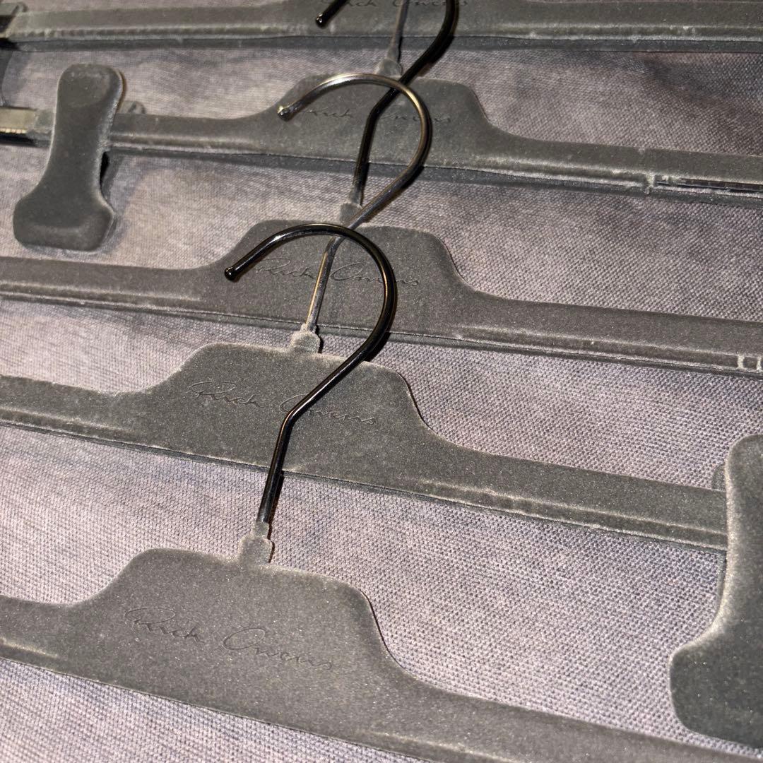 リックオウエンス 正規品 パンツハンガー グレー メンズ ロゴ 非売品 起毛