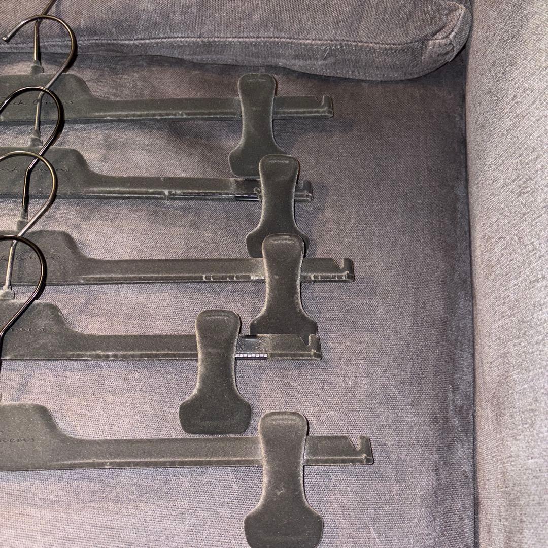 リックオウエンス 正規品 パンツハンガー グレー メンズ ロゴ 非売品 起毛