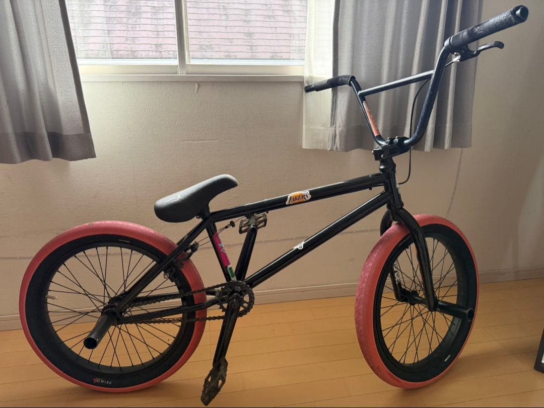 BMXバイク 自転車 ブラック/ピンク