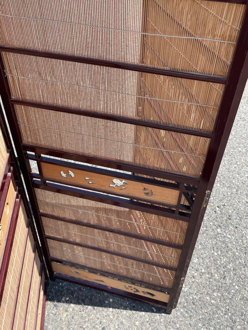 衝立　パーテーション　間仕切り　住まい　年代物　和風　家具　インテリア　和室