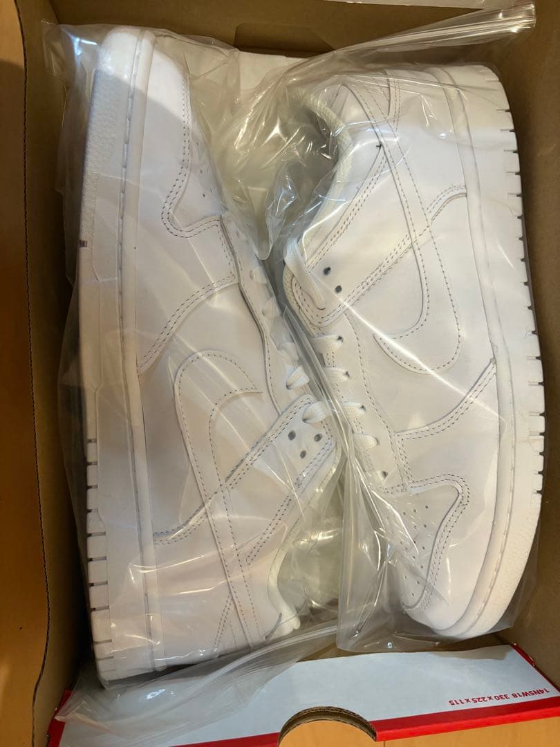 靴 NIKE WMNS DUNK LOW WHITE/WHITE/WHITE