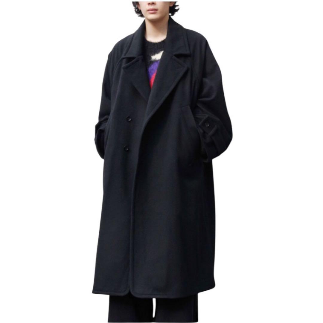VOAAOV S100 WOOL ロングコートブラック　サイズ1 クリーニング済