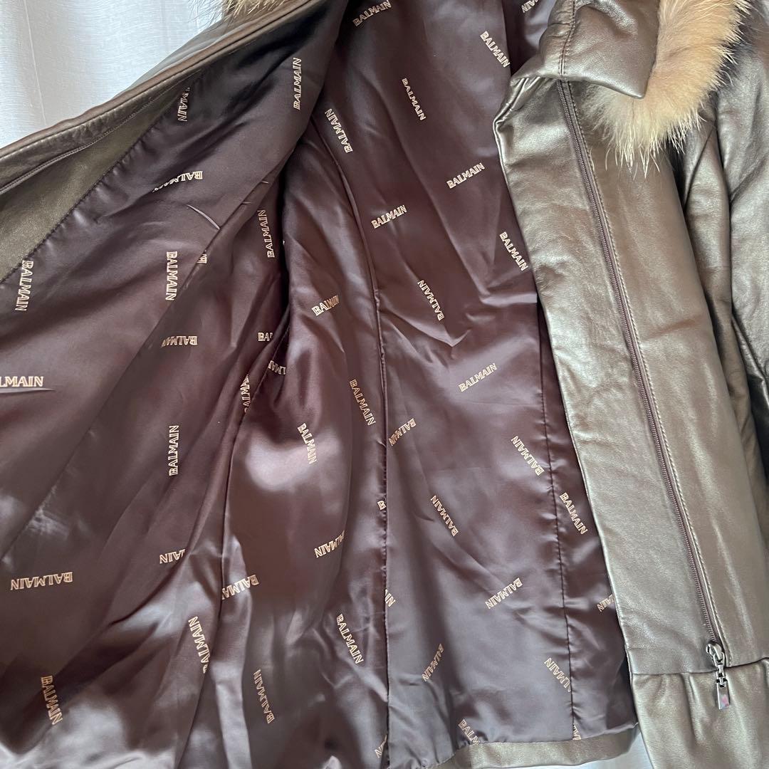ジャケット・アウター Balmain/Leather Fur Coat