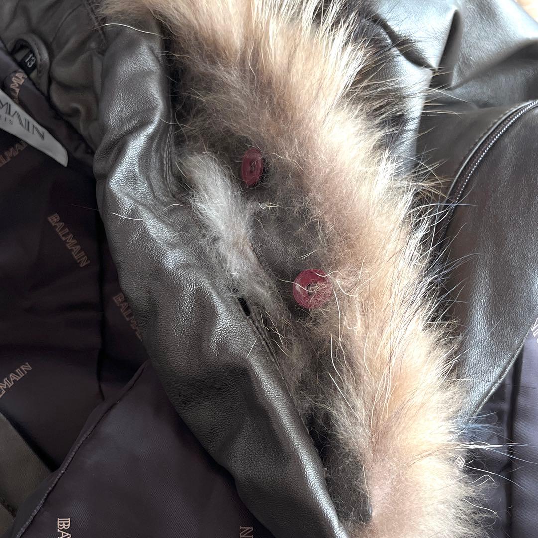 ジャケット・アウター Balmain/Leather Fur Coat