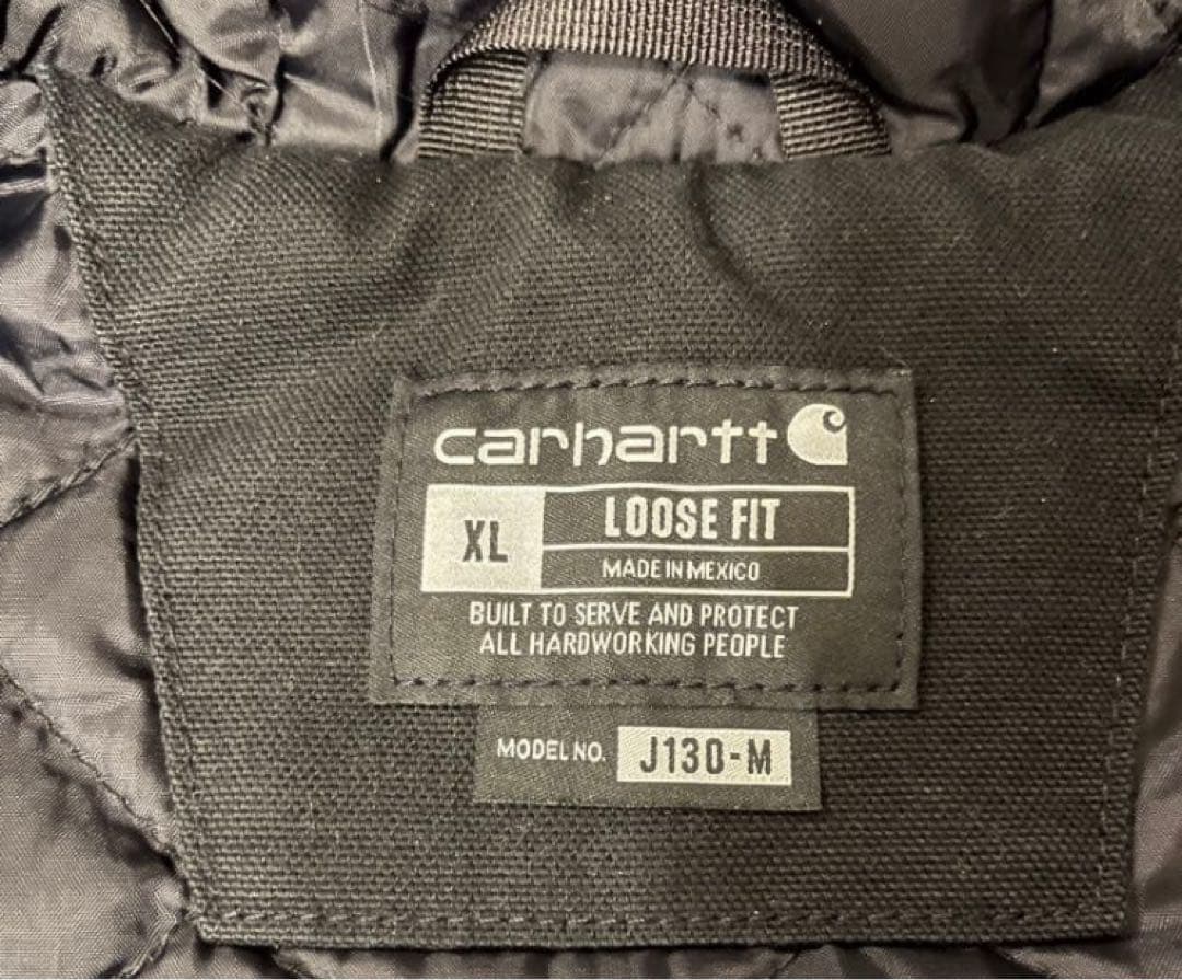 Carhartt アクティブジャケット ダックジャケット J130-M 黒