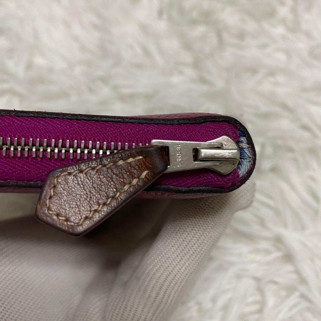 【美品】エルメス シルクイン コンパクト エプソン ケース 刻印あり