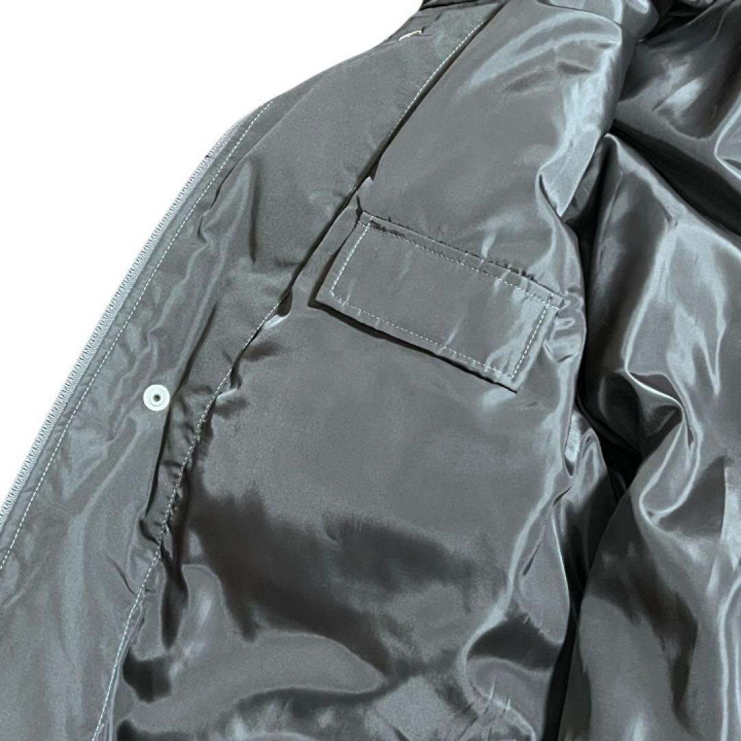 【美品】ミズノ　ロングダウンコート　ベンチコート　肉厚　フーディ　グレー　M