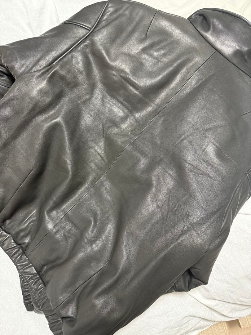 ジャケット・アウター YOKE 24aw SHEEP LEATHER PUFFER BLOUSON