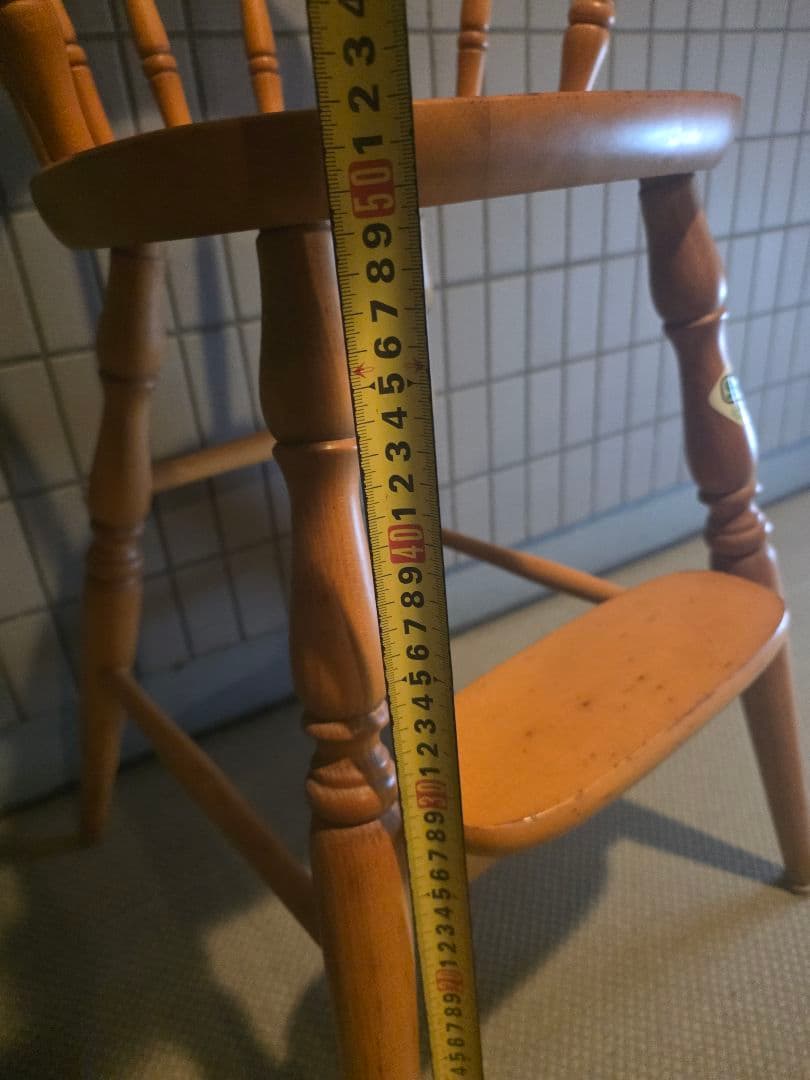 キツツキマーク 飛騨産業 ベビーチェア 子供椅子 ウィンザーチェア