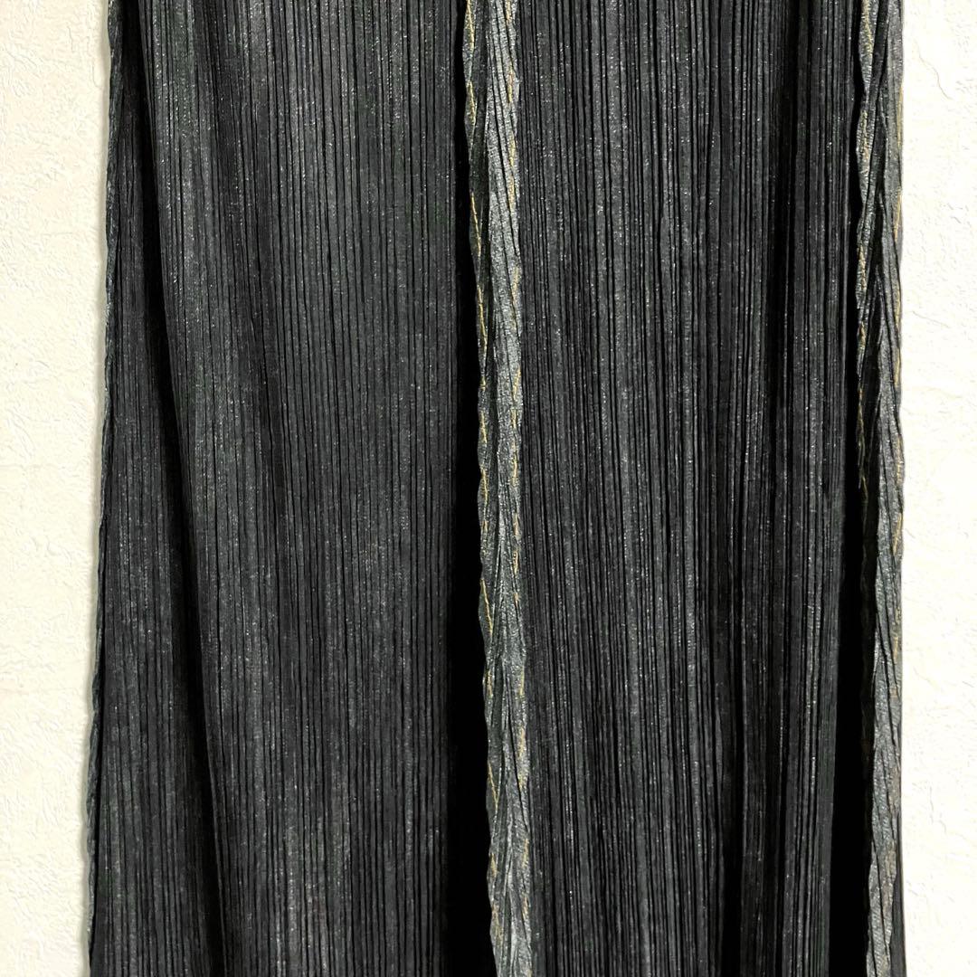 【雰囲気抜群❗️】PLEATS PLEASE 再構築 デニム転写 ロングスカート