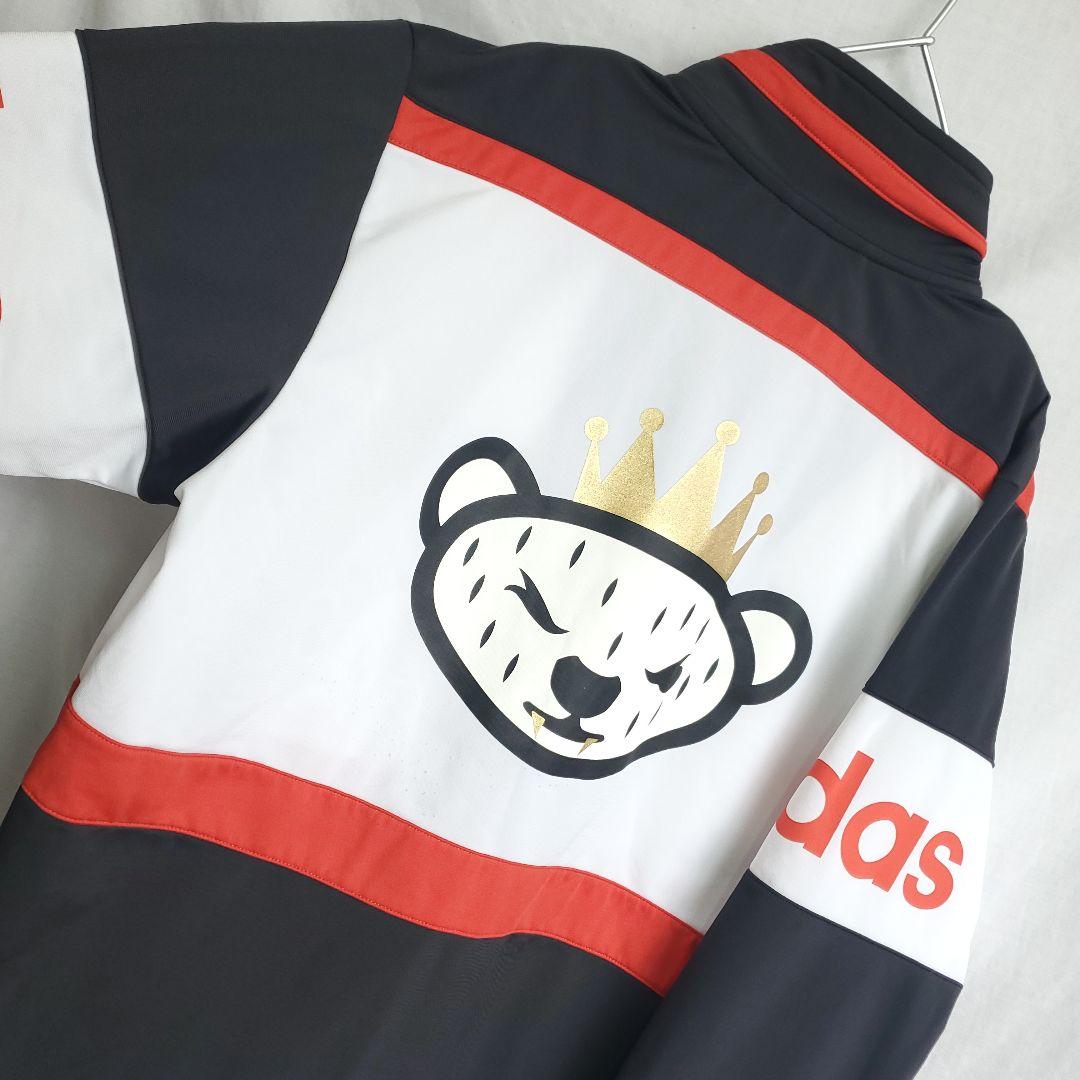 adidas アディダス NIGO ジャージ アニマル 動物クマ 王冠 黒赤