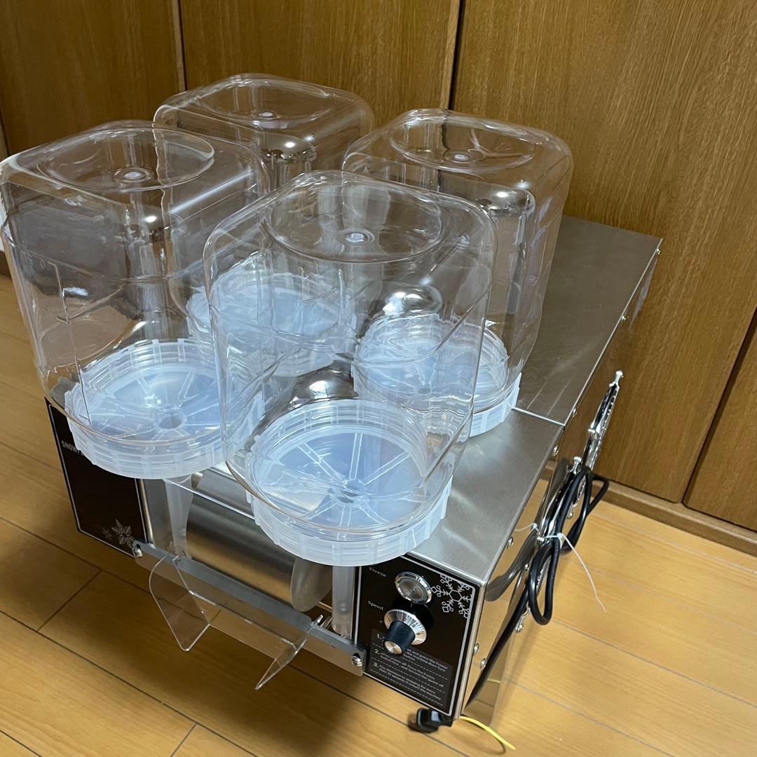 【冬でも利益が出せるレシピ有】食品衛生法クリア済氷のいらないかき氷機120kg機
