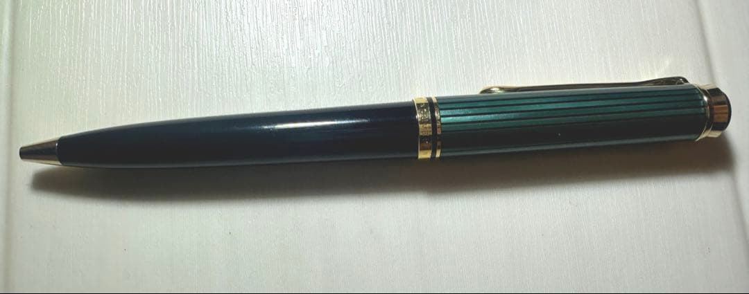 ペリカン ボールペン k800 スーベレーン 緑縞