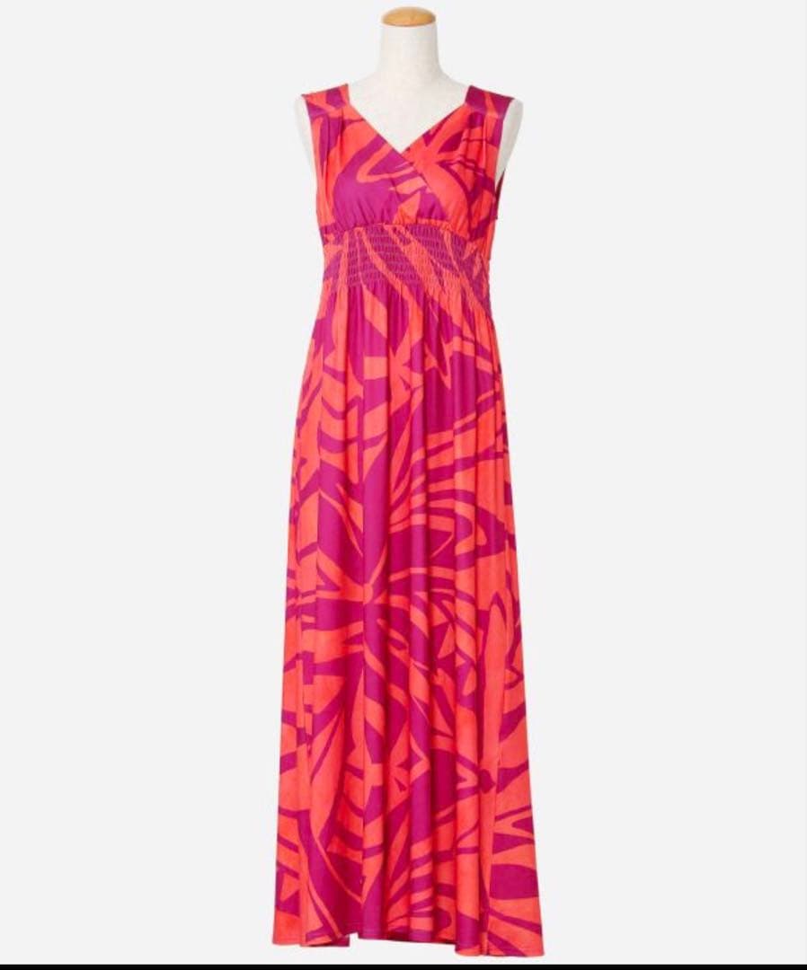 新品！タグ付きMAUNALOA ティアレタパノースリーブドレス