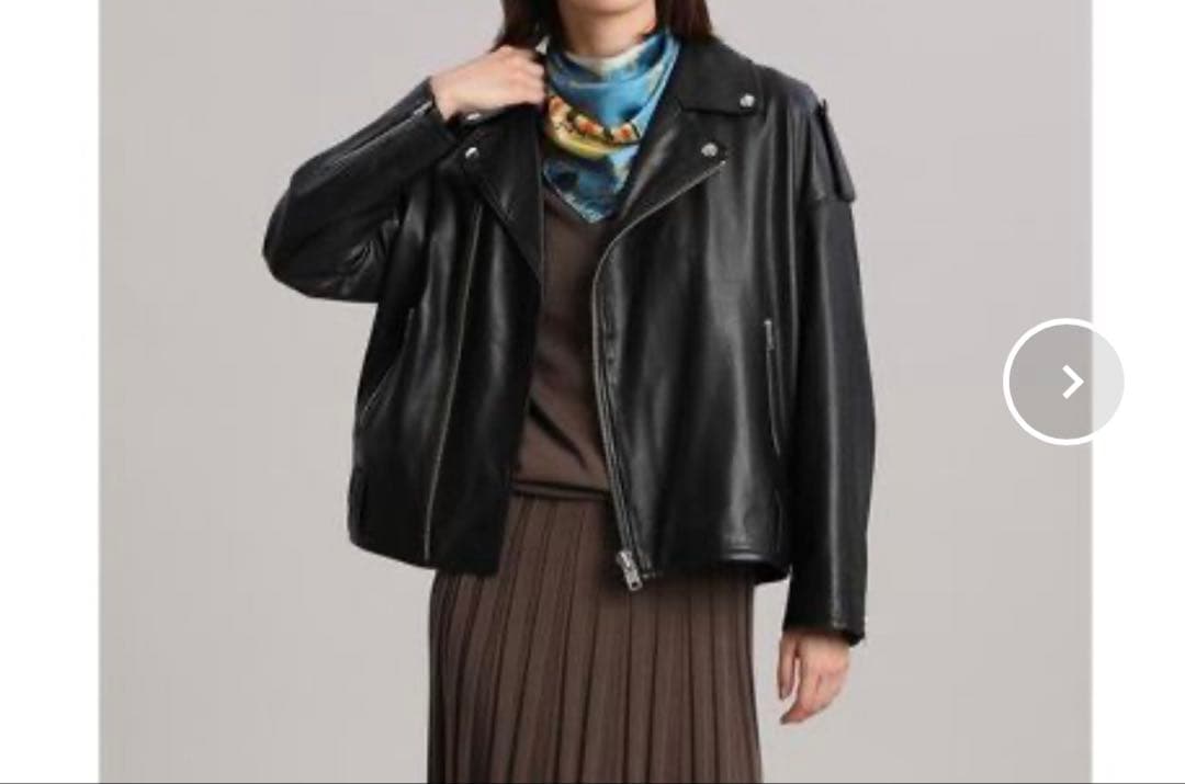 INED 辛口ライダース　ジャケット黒