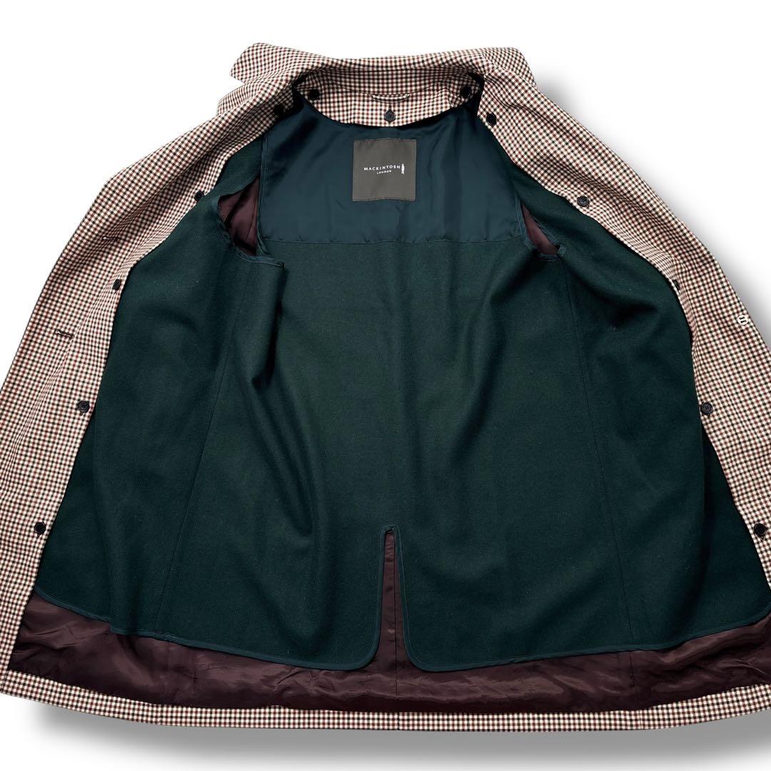 極美品】マッキントッシュロンドン トレンチコート　ロング　チェック　ライナー