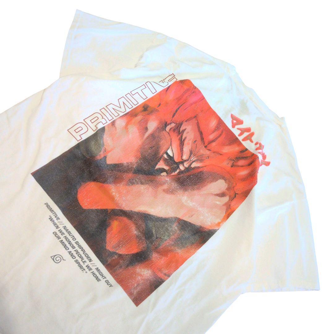 激レア　マイト・ガイ　Tシャツ　ナルト　プリミティブ　白　XL