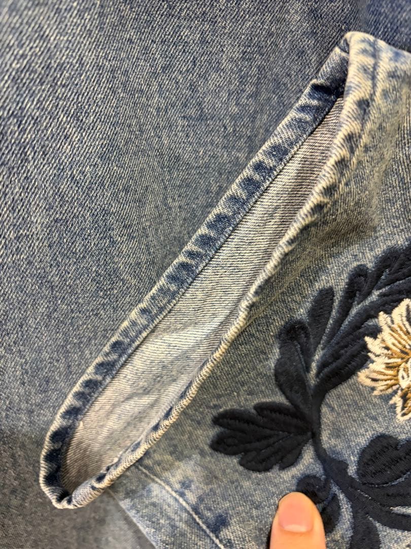 CLANE クラネ FLOWER EMBROIDERY PANTS 刺繍