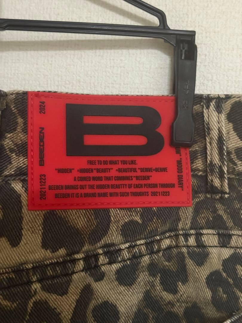 【新品】 BEEDEN レオパードデニム　S