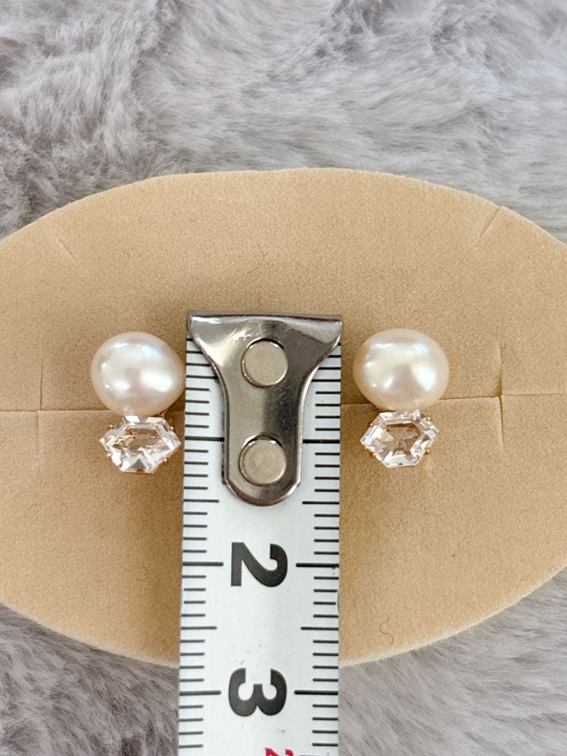 【agete】パール ピアス K10