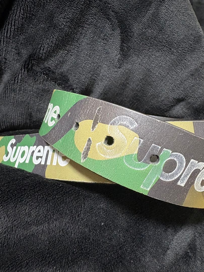 supreme カモ柄　迷彩　ベルト