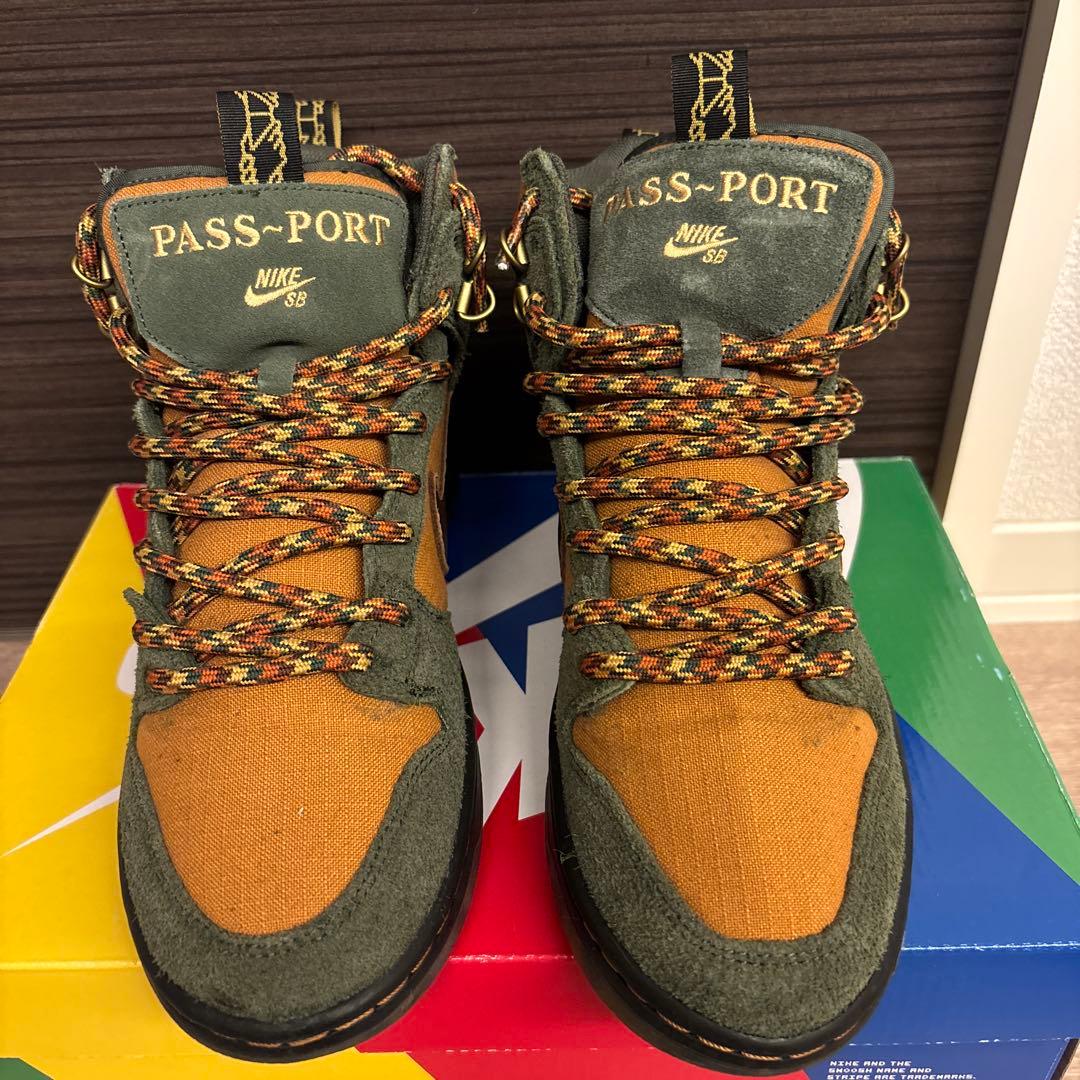 PASS~PORT × Nike SB Dunk High 27cm